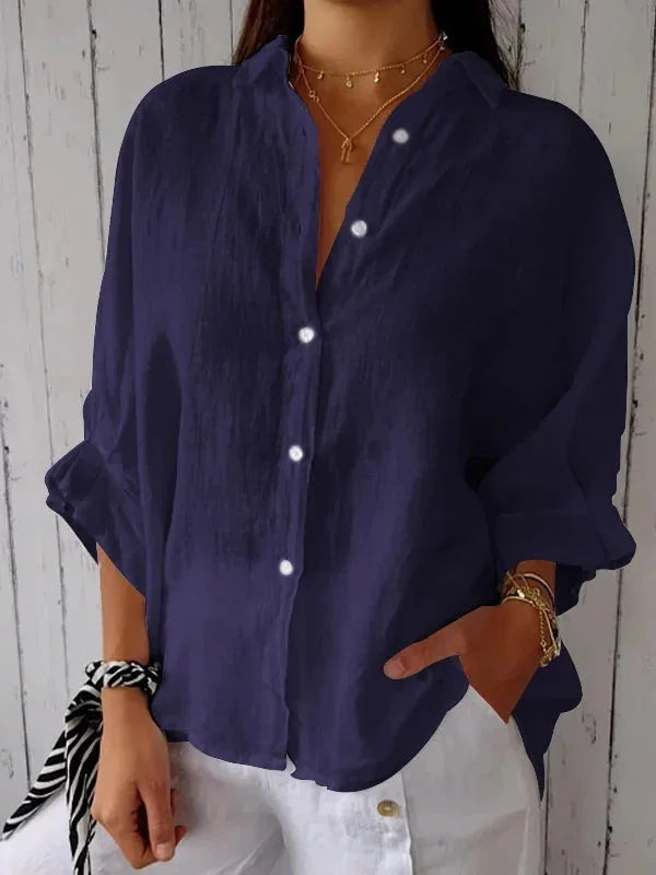 Luxury Linen Button-Down Shirt for Effortless Everyday Elegance