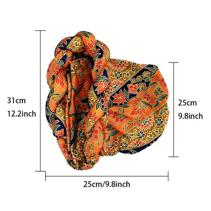 Ready-to-Wear Braided Headtie - Stylish Ankara Print Turban Hat for Weddings &amp; Daily Wear