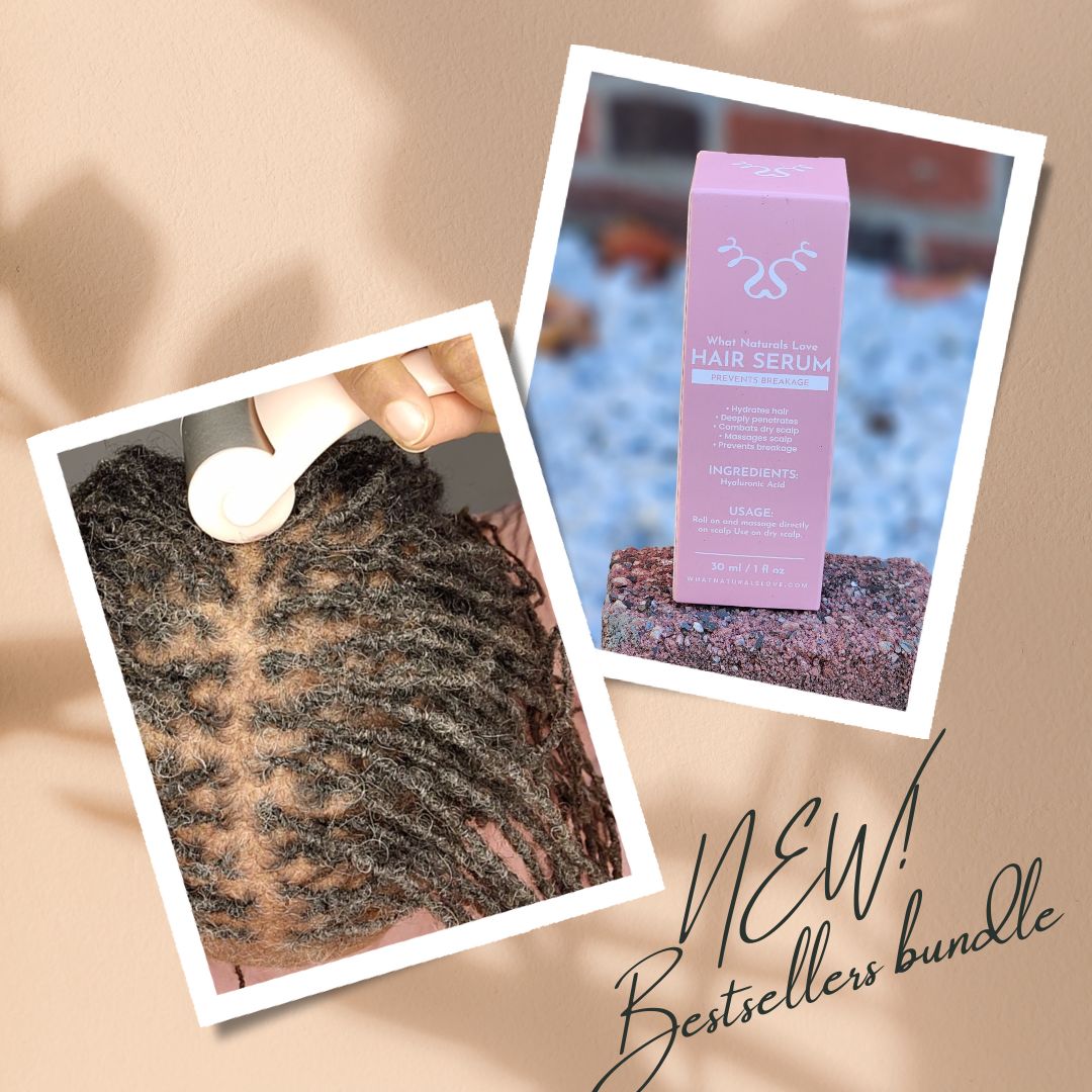 WNL Locs Hair Serum and Scalp Roller Bundle
