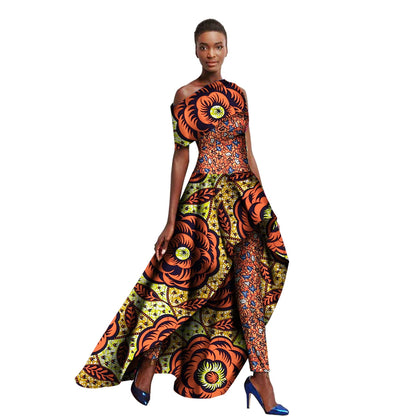 Off-Shoulder Two Piece Ankare Suite for Women