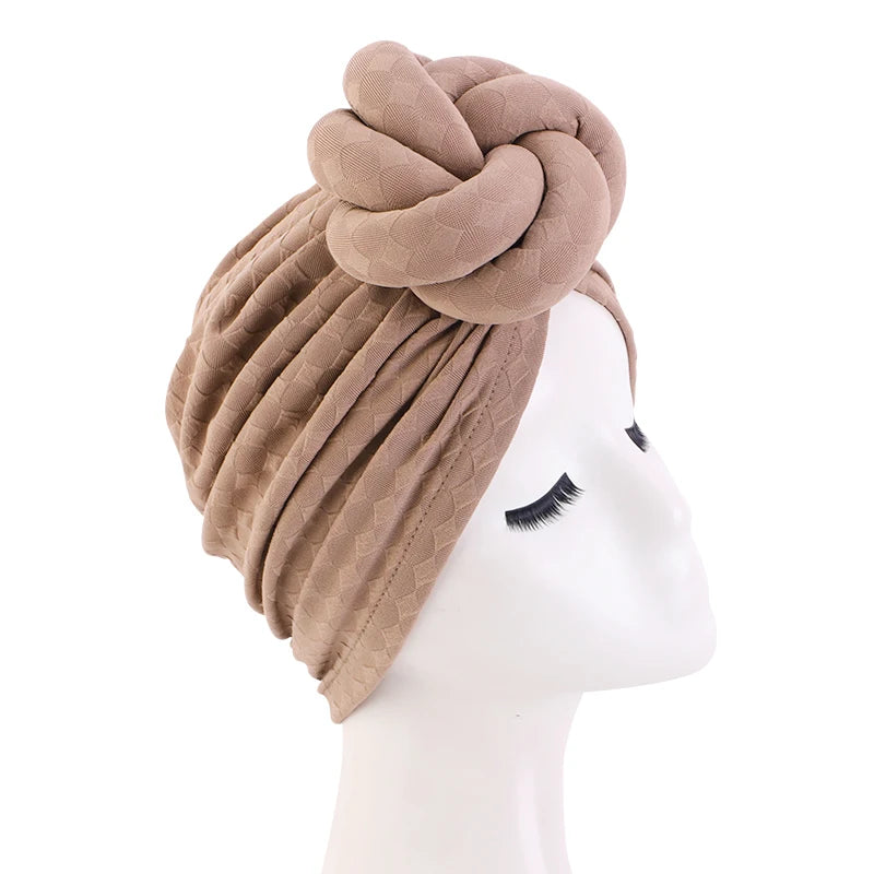 Easy Flower Turban Head Wrap for Effortless Elegance