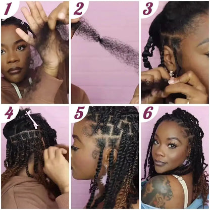 Premium 100% Human Hair Afro Kinky Bulk for Braiding &amp; Twists (50g)