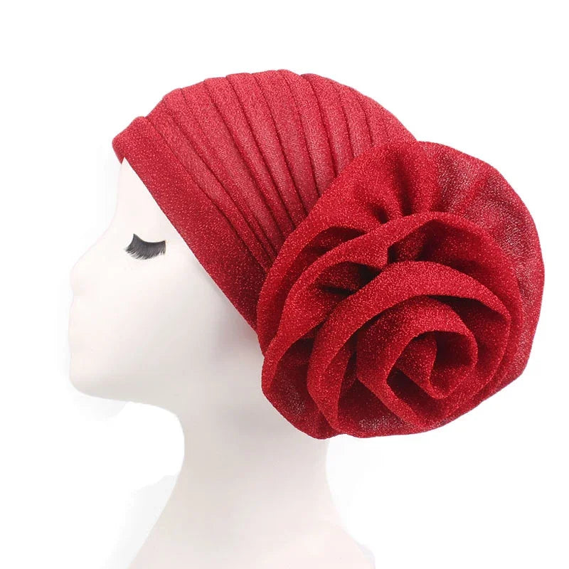 Prewrapped flower turban - WhatNaturalsLove.com