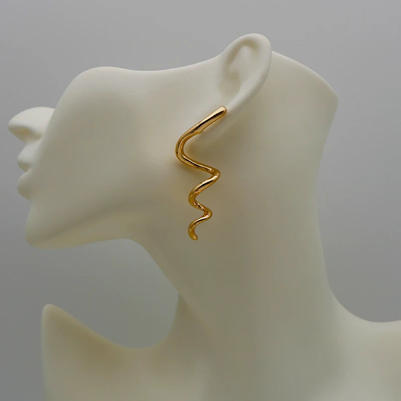 Golden Helix Earring