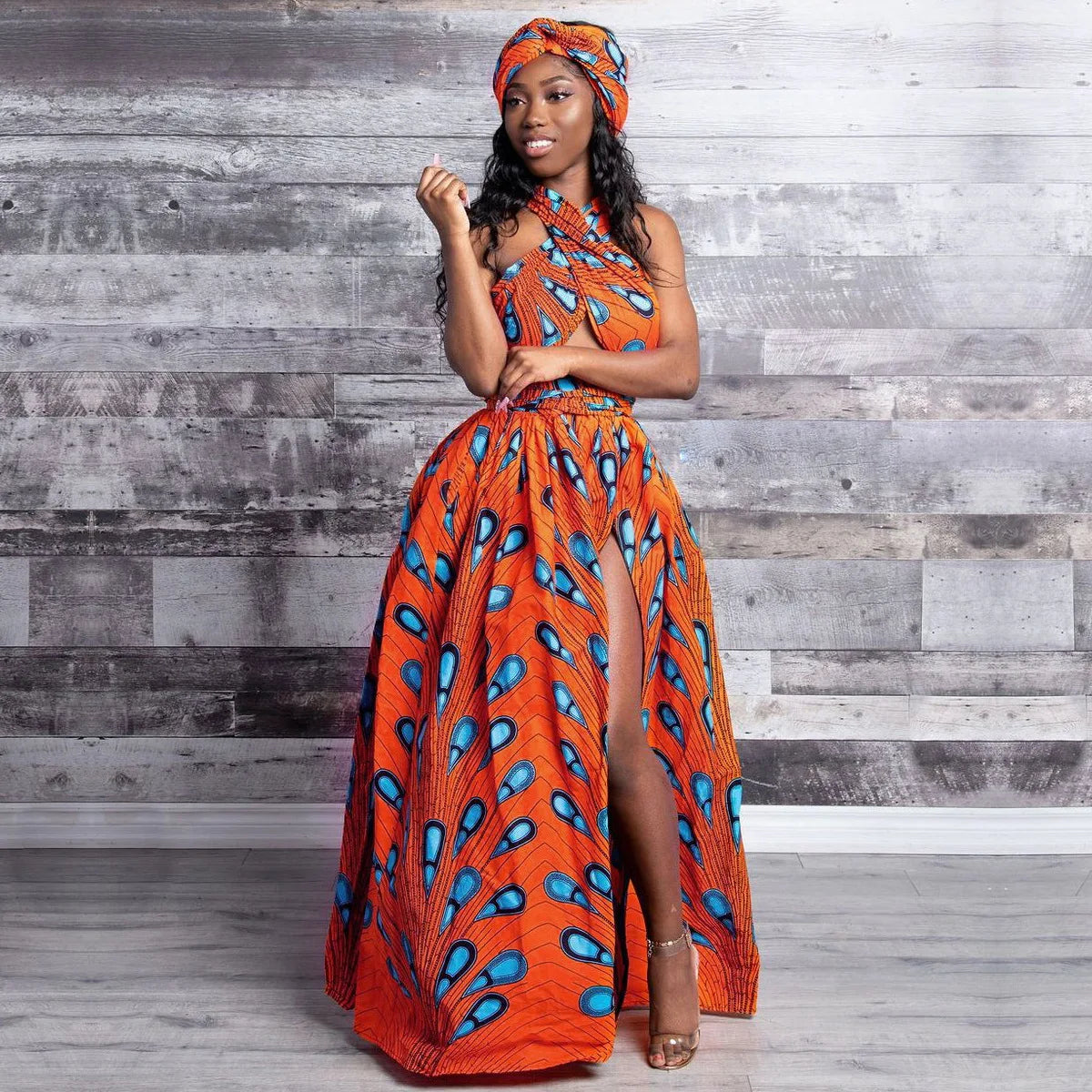 Infinity Maxi Dress Ankara African Print