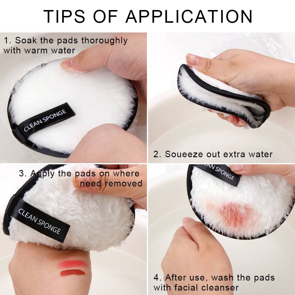 Effortless Makeup Removal Microfiber Reusable Pads for Cost-Effective Beauty