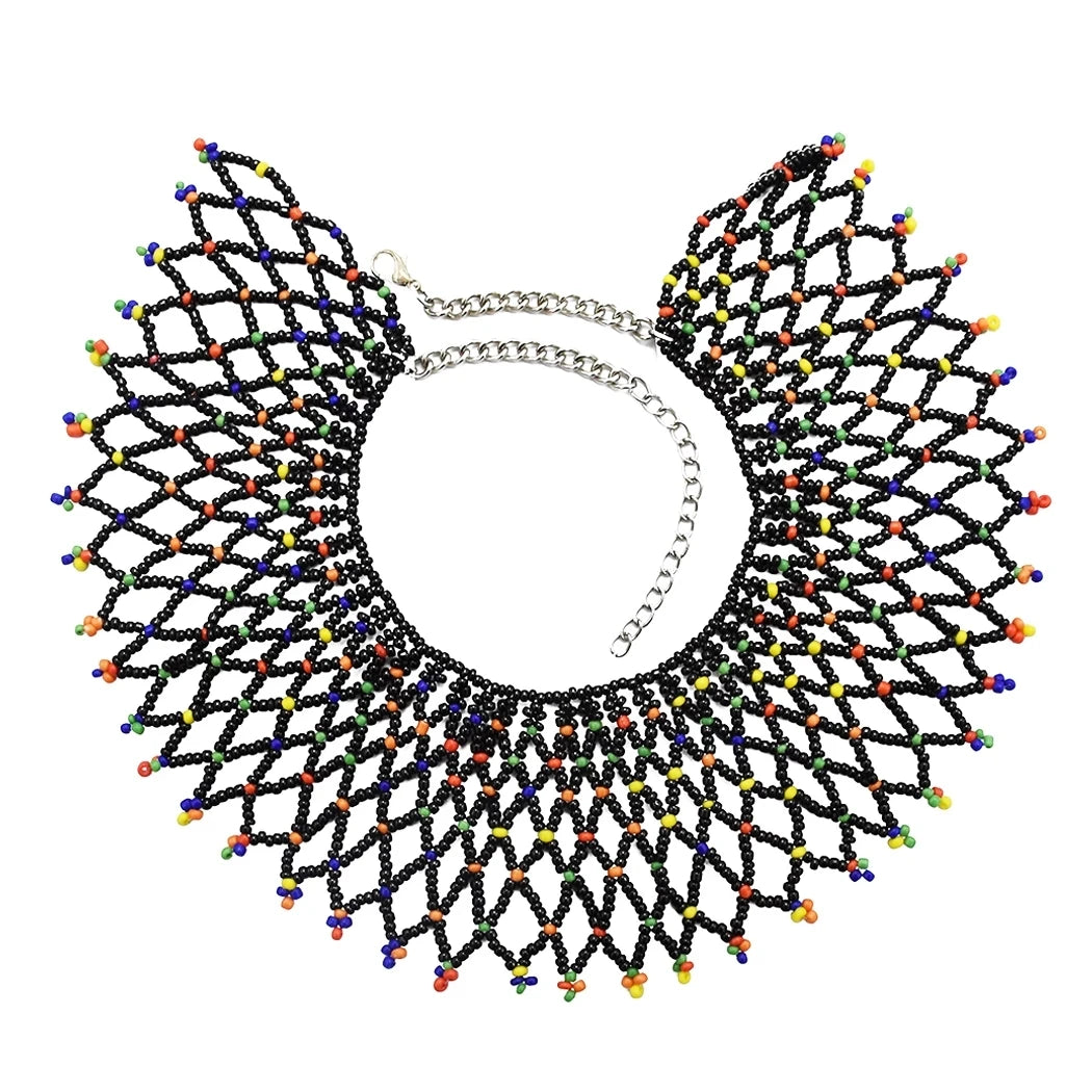 Handmade Boho Ethnic Big Choker Necklace