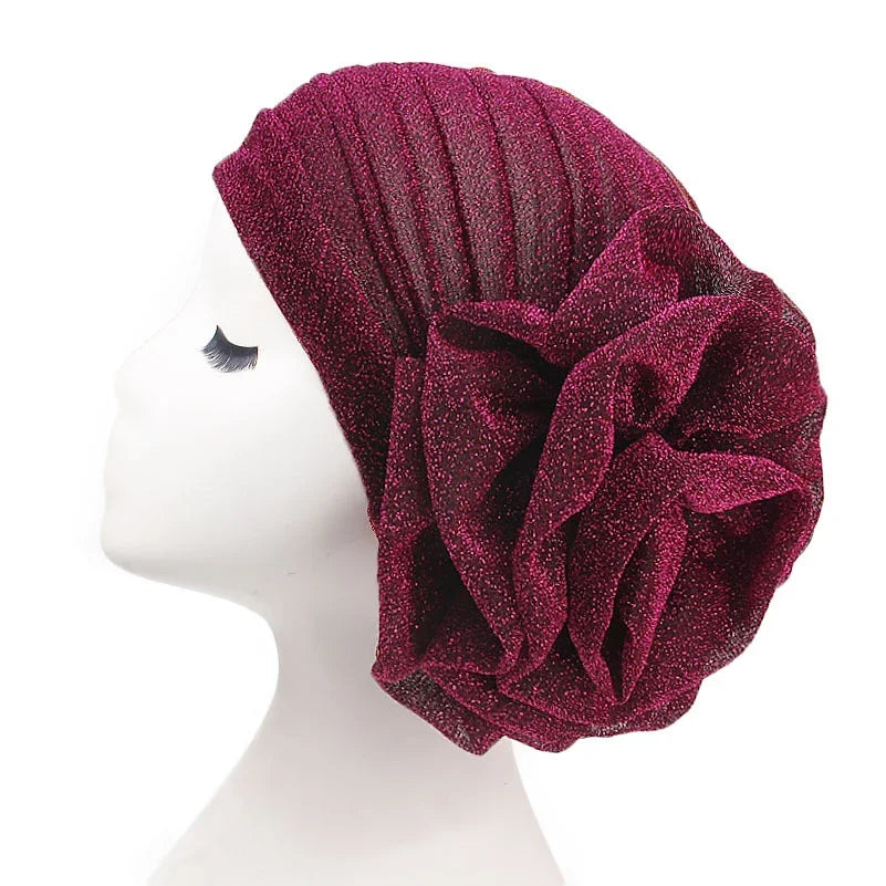 Prewrapped flower turban - WhatNaturalsLove.com