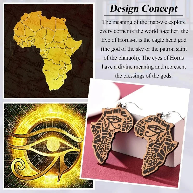 Eye of Horus African Earrings