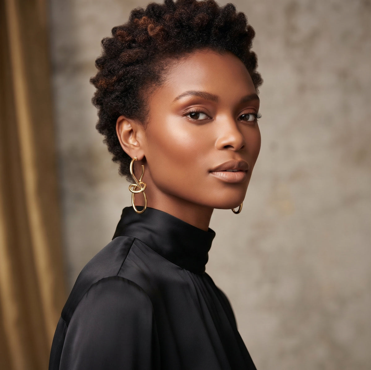 Serpentine Knot Statement Earrings
