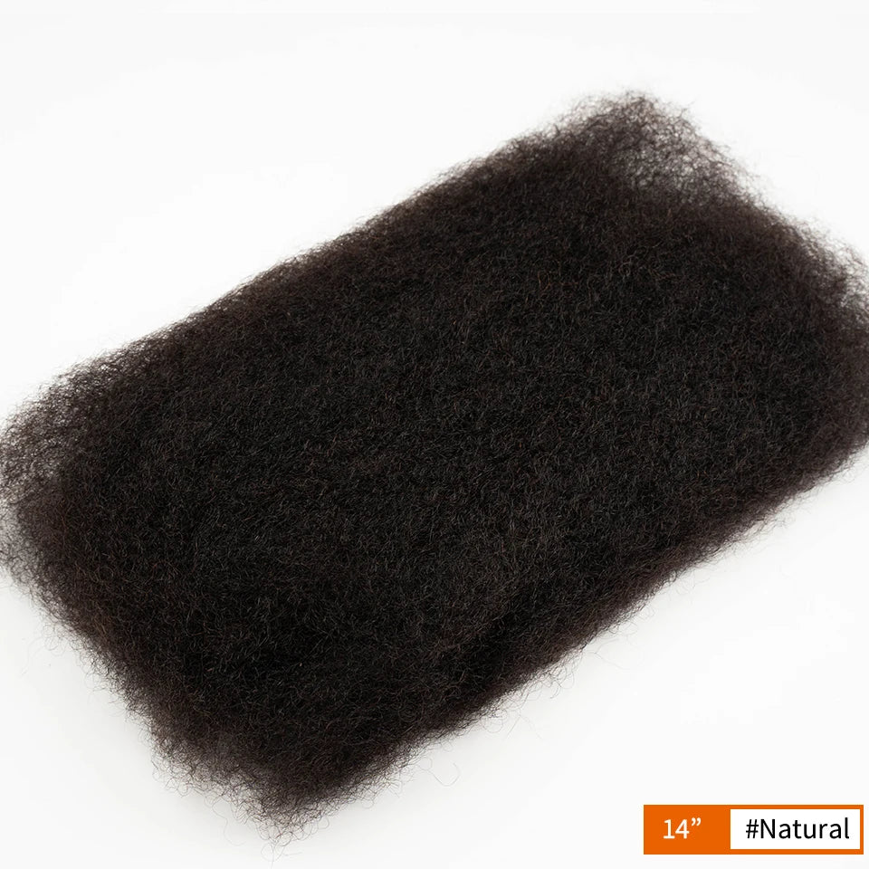 Premium 100% Human Hair Afro Kinky Bulk for Braiding &amp; Twists (50g)