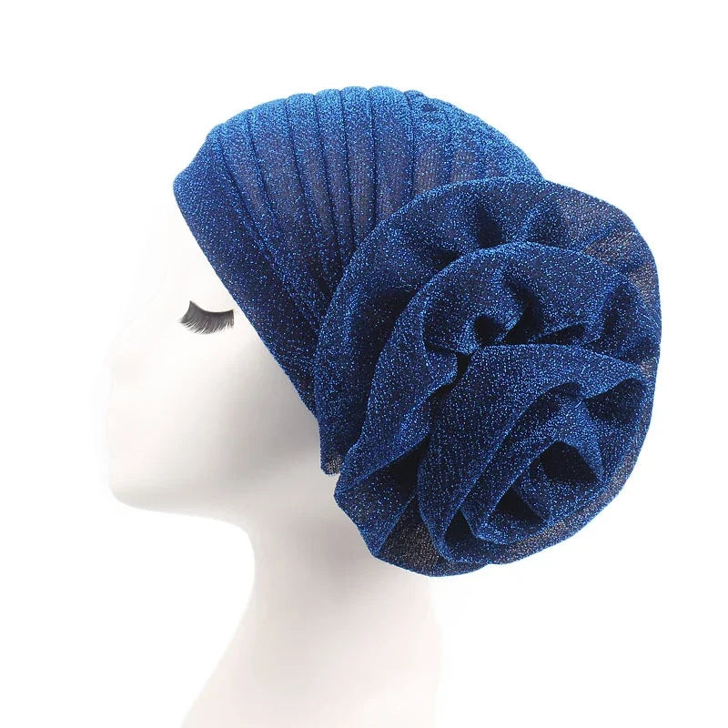 Prewrapped flower turban - WhatNaturalsLove.com