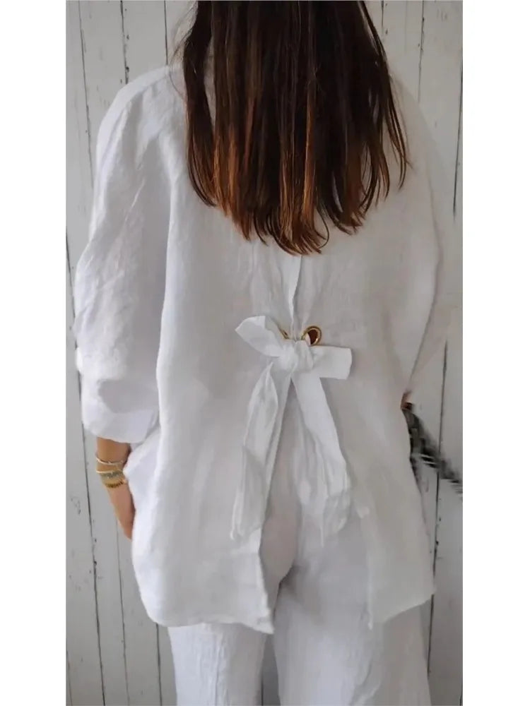 Luxury Linen Button-Down Shirt for Effortless Everyday Elegance