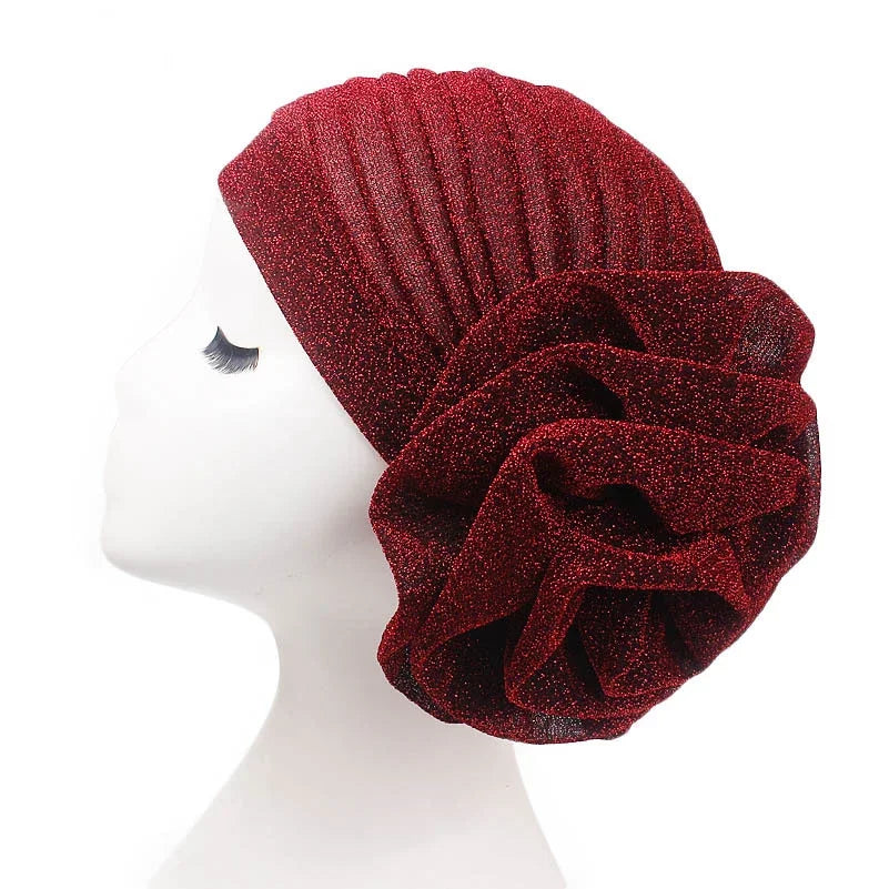 Prewrapped flower turban - WhatNaturalsLove.com