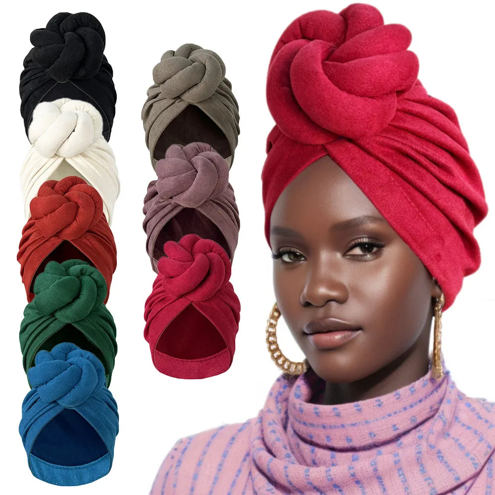 Soft Knotted Turban Headwraps 