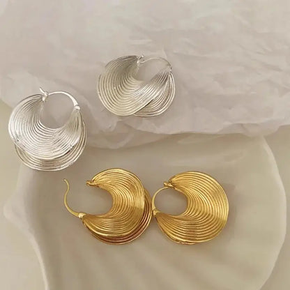 Spiral Ear Buckle Earrings