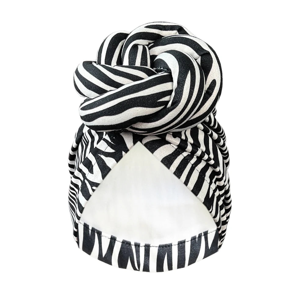 Stylish Patterned Knot Turban Headwrap