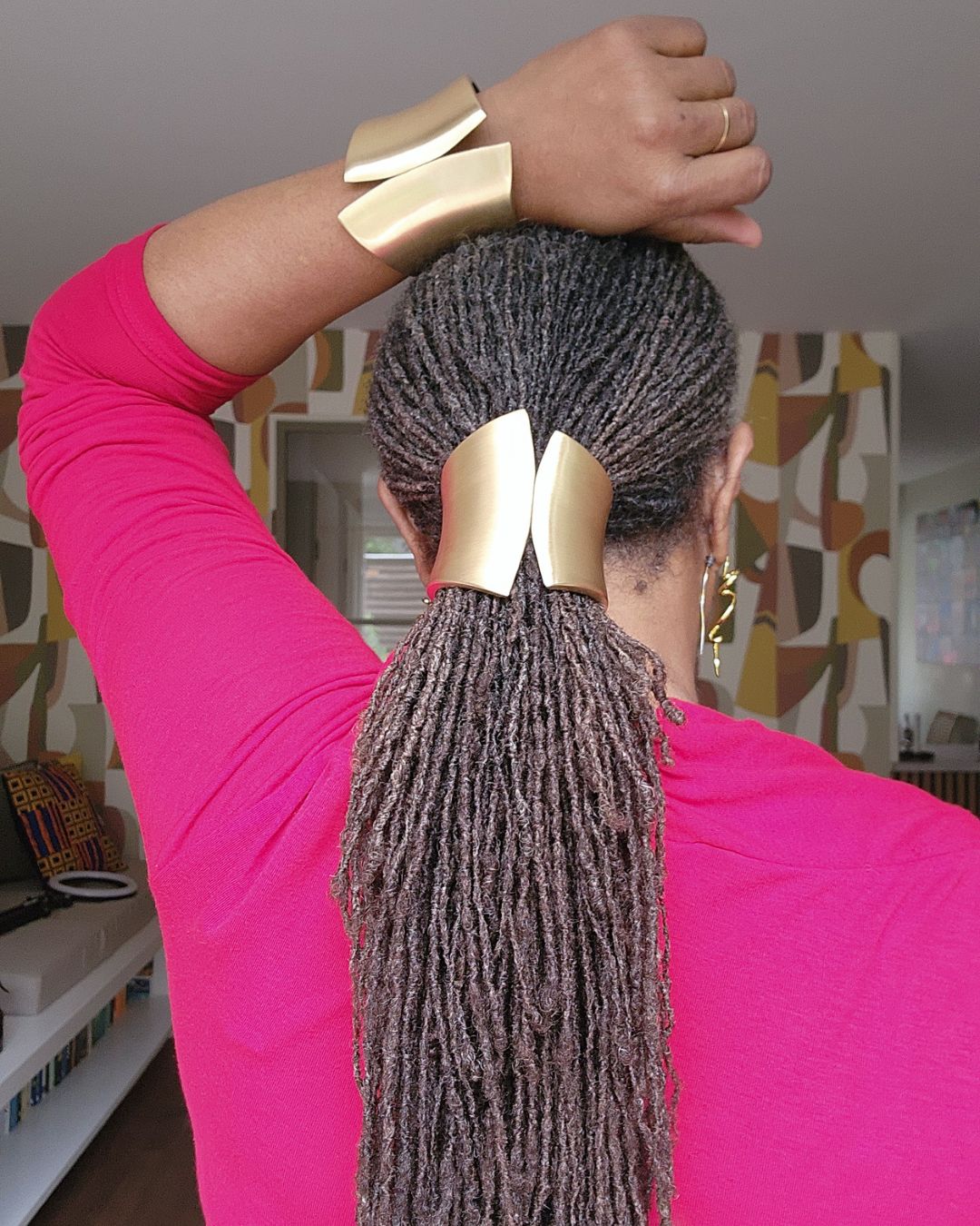 The Empress Cuff: A Matching Gold Loc &amp; Wrist Set