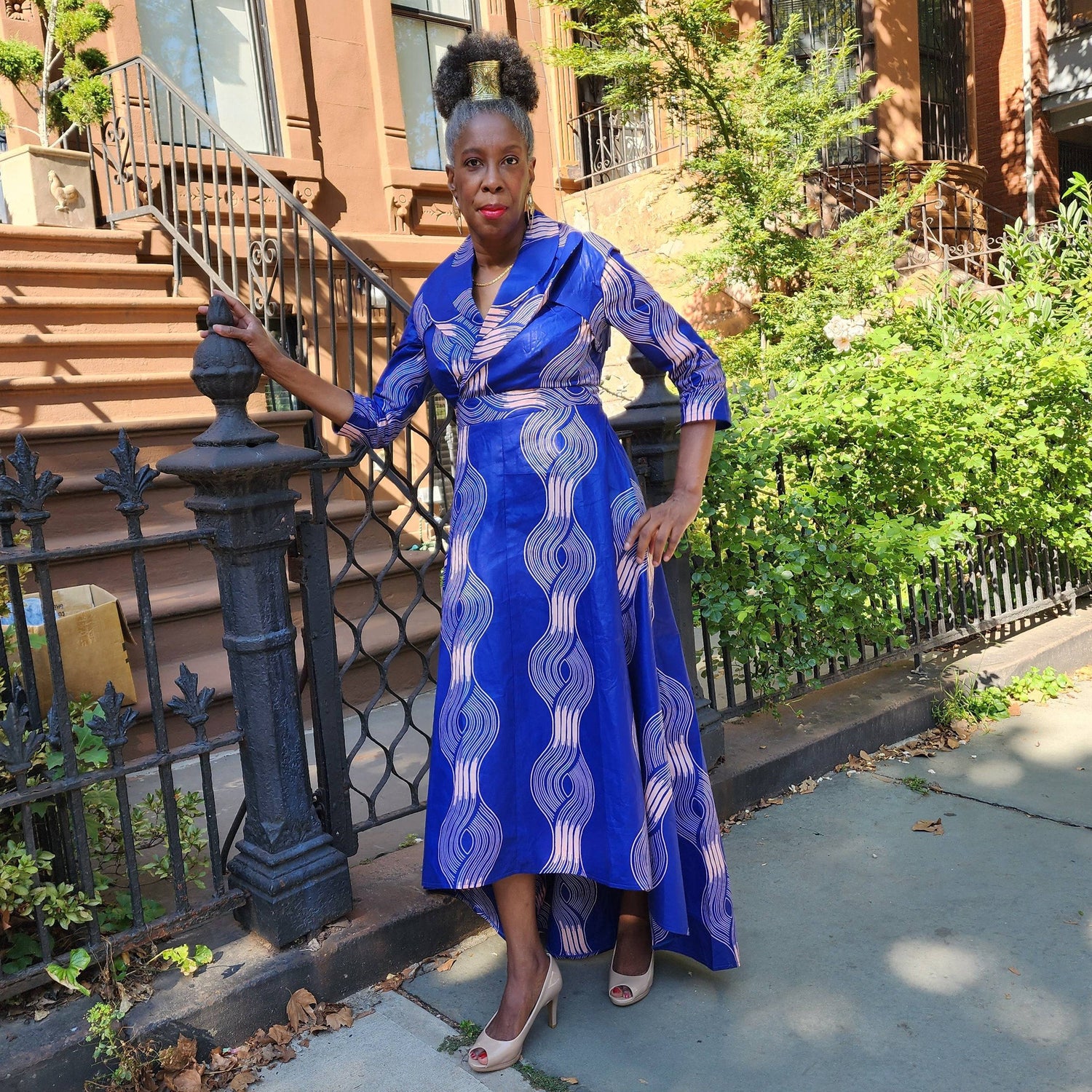 Bazin Rich African Dress in XS to 6X | 100% Cotton WhatNaturalsLove.com Bazin Rich African Dress in XS to 6X | 100% Cotton WhatNaturalsLove.com