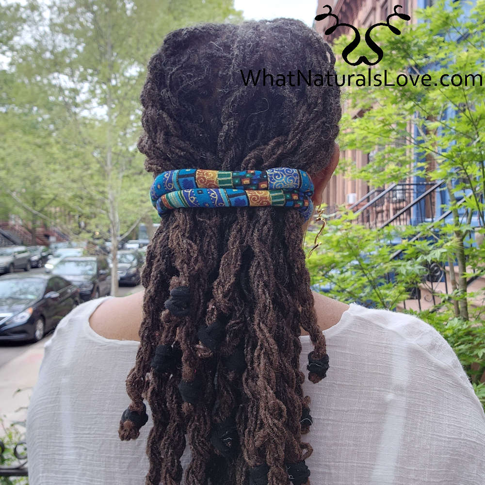 Moldable Hair Tie for Locs, Sisterlocks, Braids and Afro puffs Perfect for Memorial Day 2024