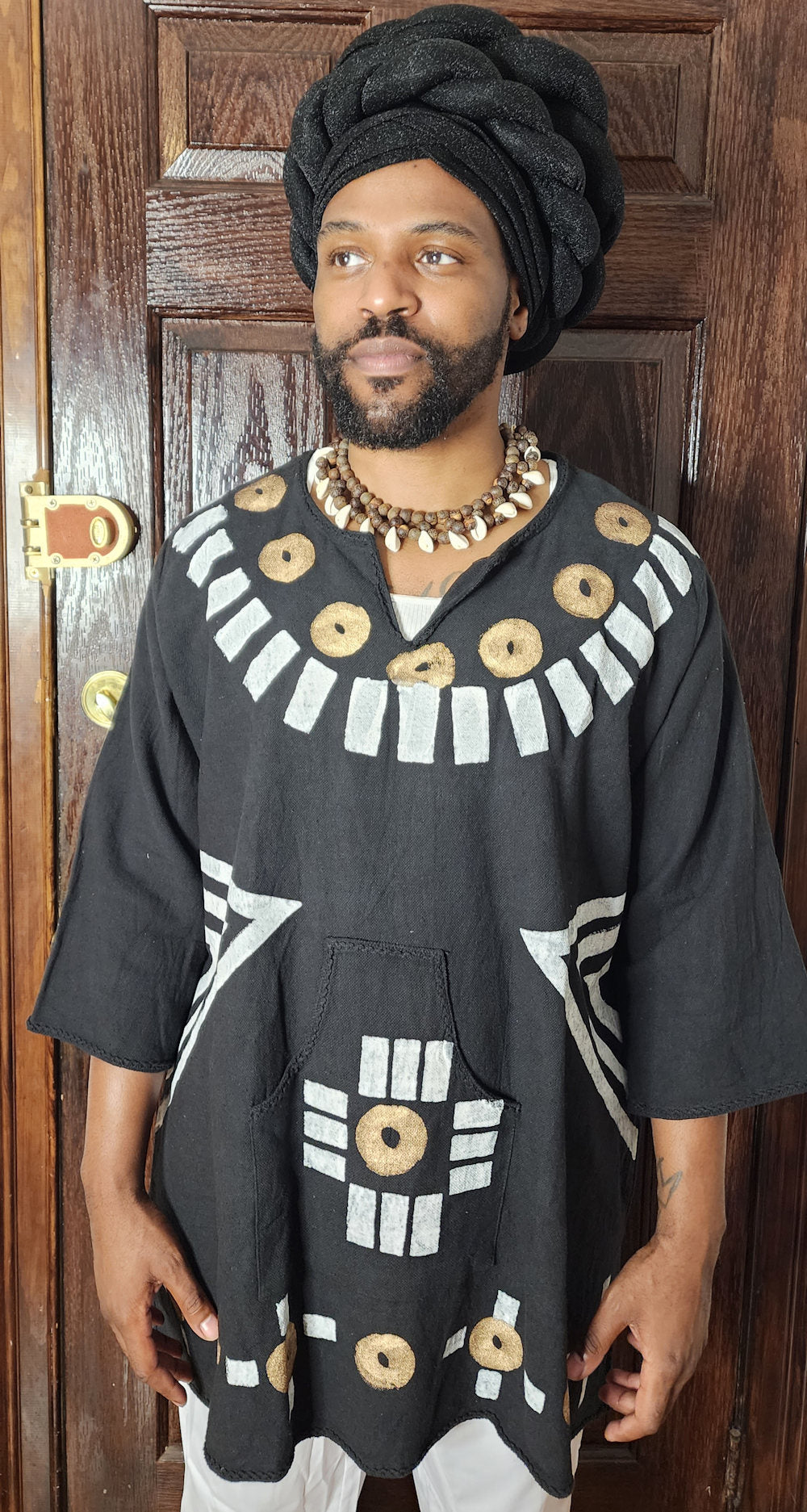 Black Panter Dashiki Shirt once size