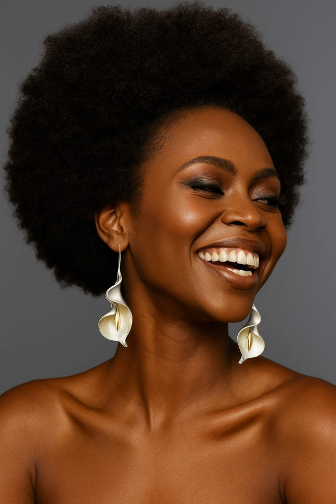 Calla Lily Flower Earrings For Women