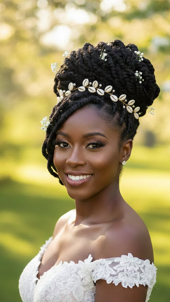 Bridal Cowrie Shells with Pearls