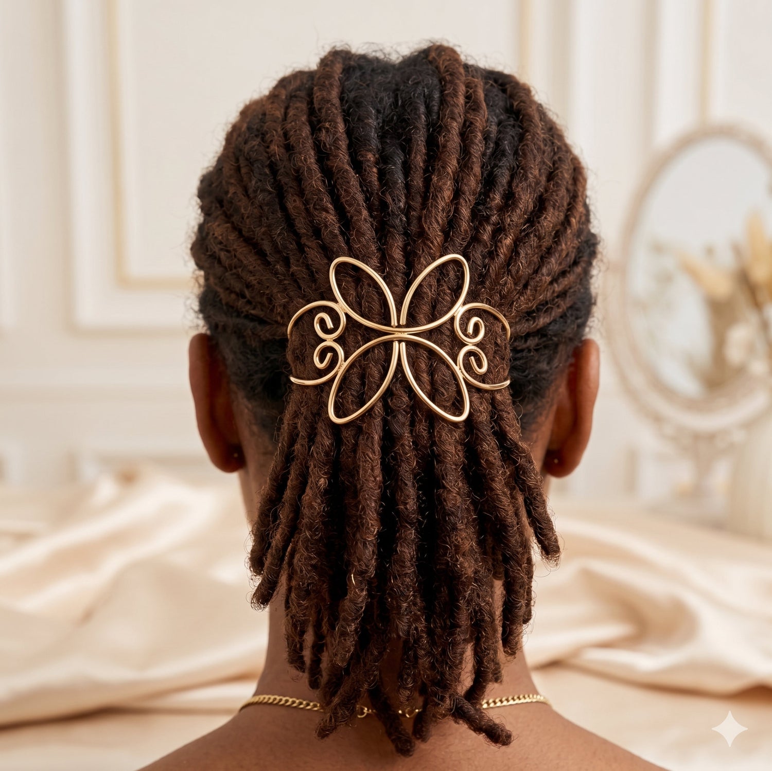 Hair Cuff – Handmade Wire Flower Crown