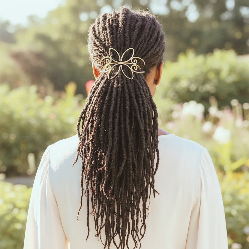 Hair Cuff – Handmade Wire Flower Crown