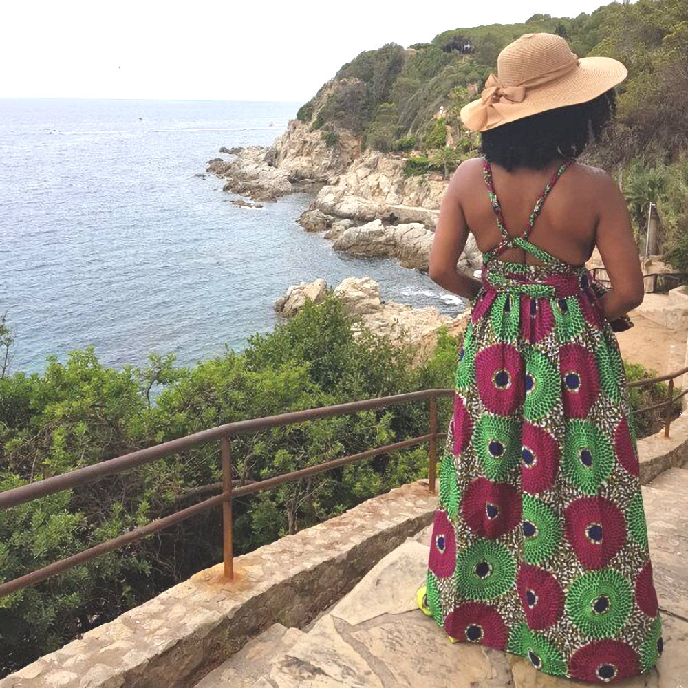 Afrikaanse oneindigheid maxi-jurk Ankara
