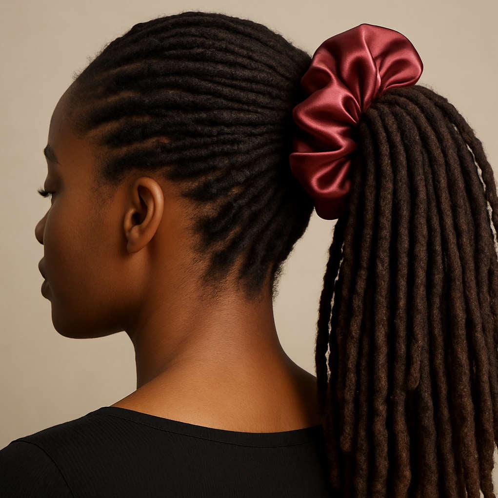 100% Mulberry Silk Scrunchies Extra Large 19 mm
