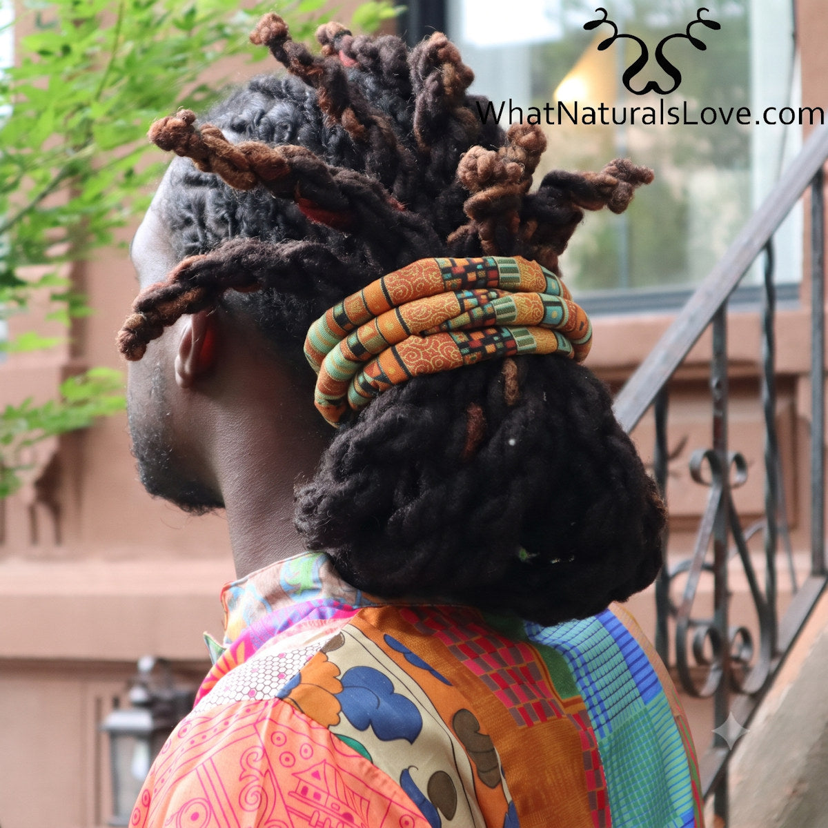 Moldable Hair Tie for Locs, Dreadlocks and Updos - Ponytail holder vor Locs &amp; Braids 