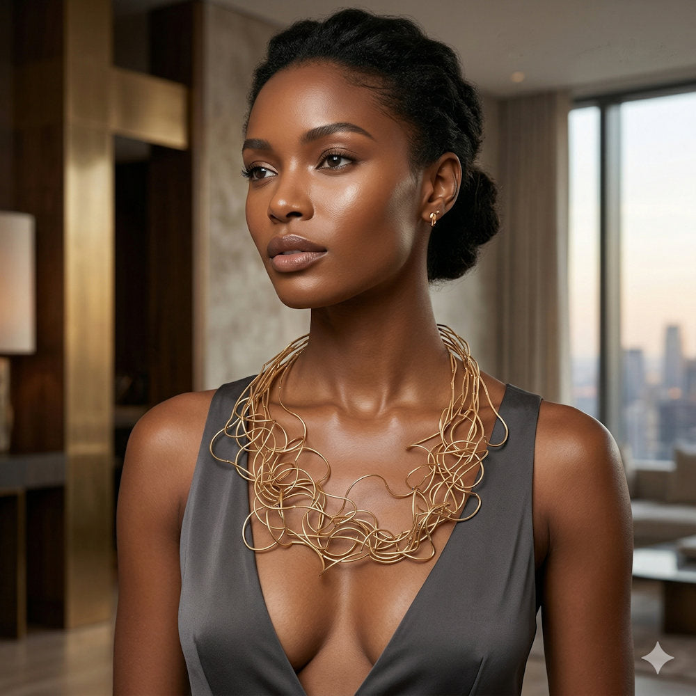 Entwine Wearable Art Necklace\