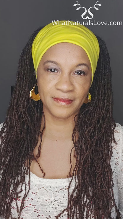 Bandeaux extensibles extra larges et super confortables pour les mèches, les tresses et les cheveux naturels