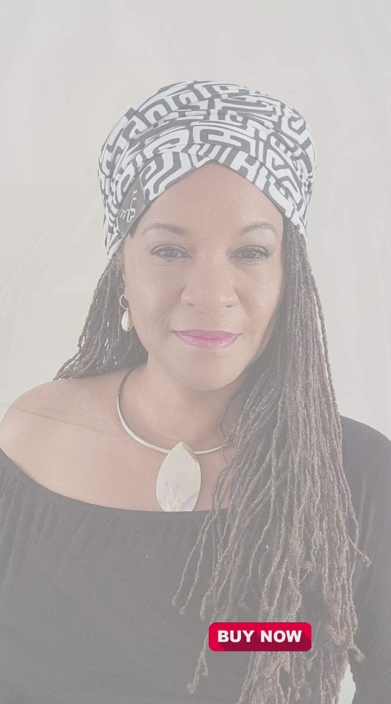 Magic Head Wrap - Black &amp; White