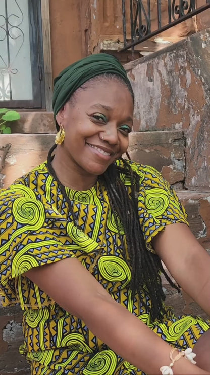 Easy Headwrap Tutorial Tube Headwrap for Locs, Sisterlocks and Dreadlocks 