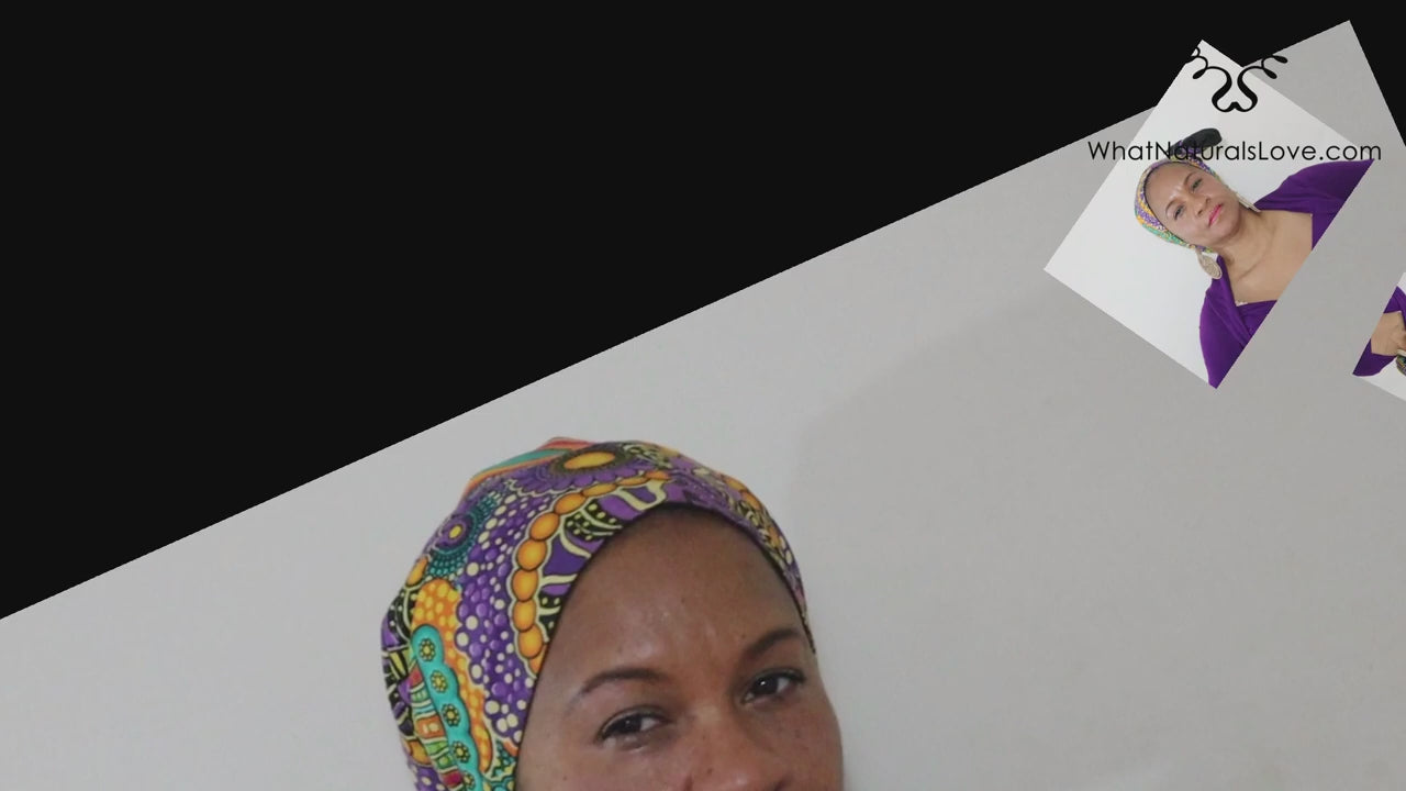 The Reversible African Head Wrap - Green Queen
