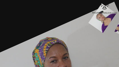 The Reversible African Head Wrap - Green Queen