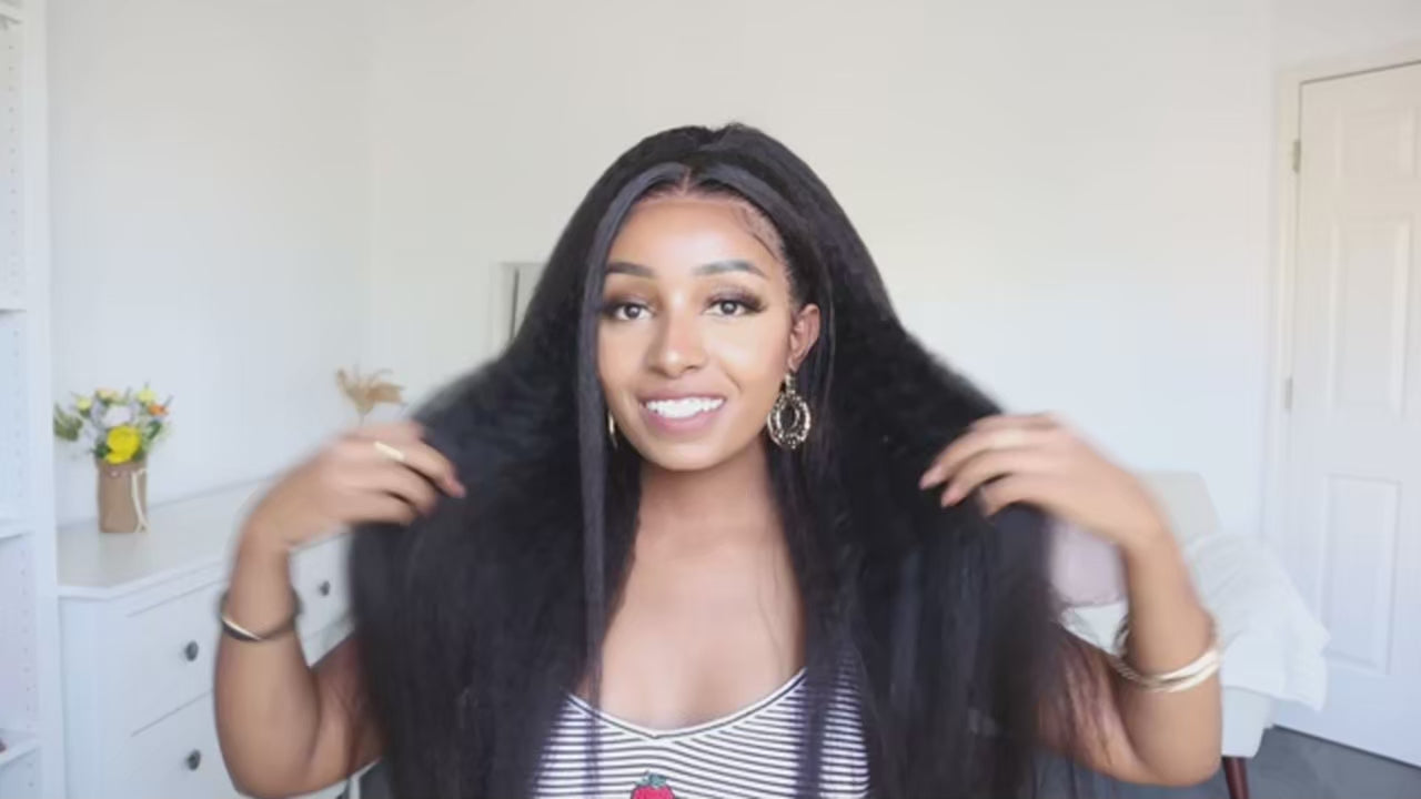 Yaki Straight Human Wig - Glueless, Ready to Wear