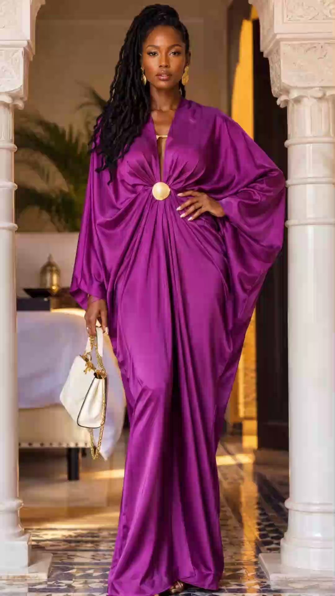 The Royal Imperial Satin Kaftan