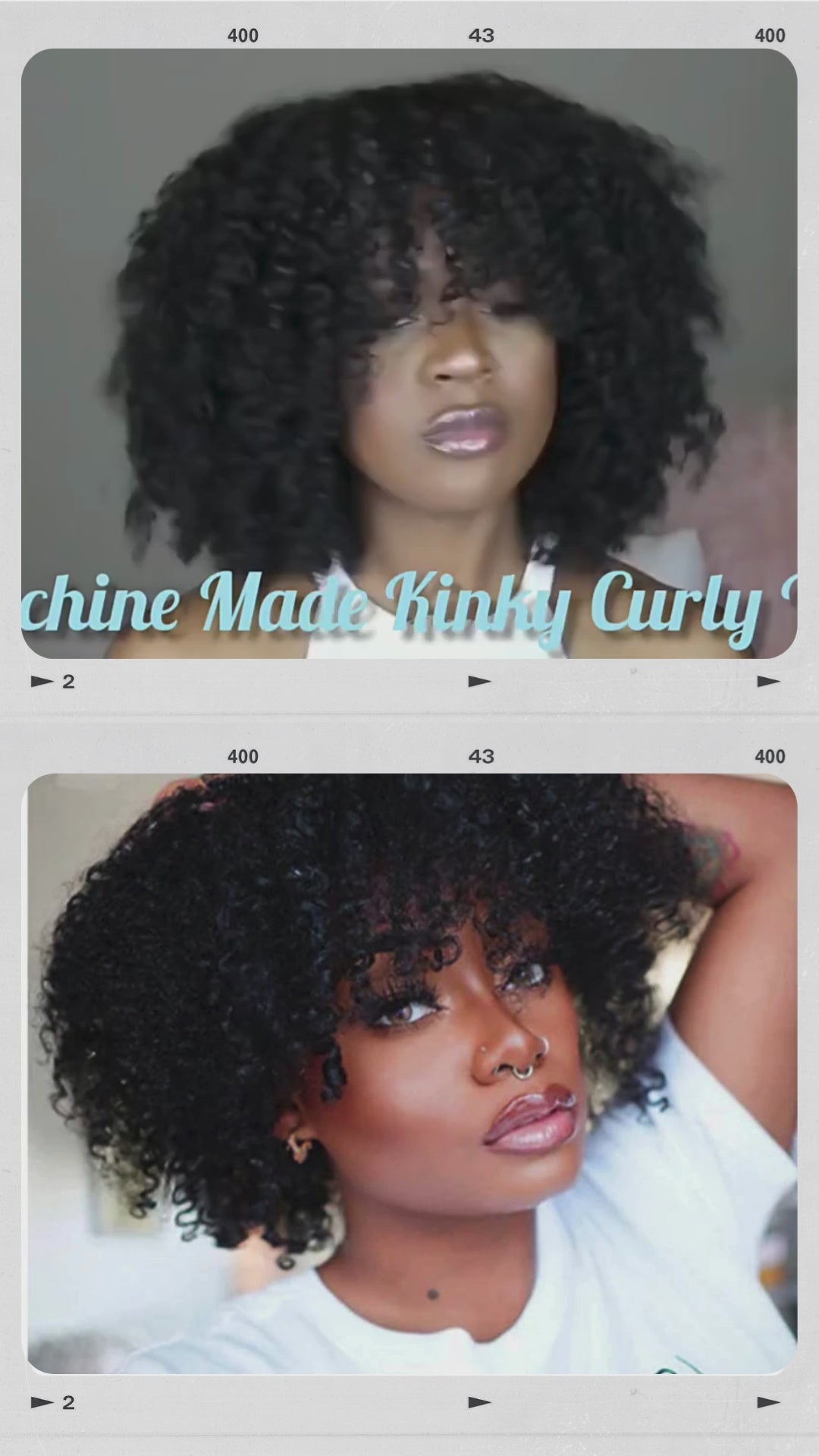 Janina Mongolian Afro Kinky Curly Wig