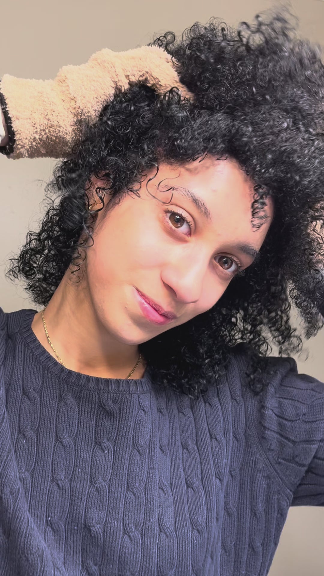 Loc Glove to clean, maintain and dry locs