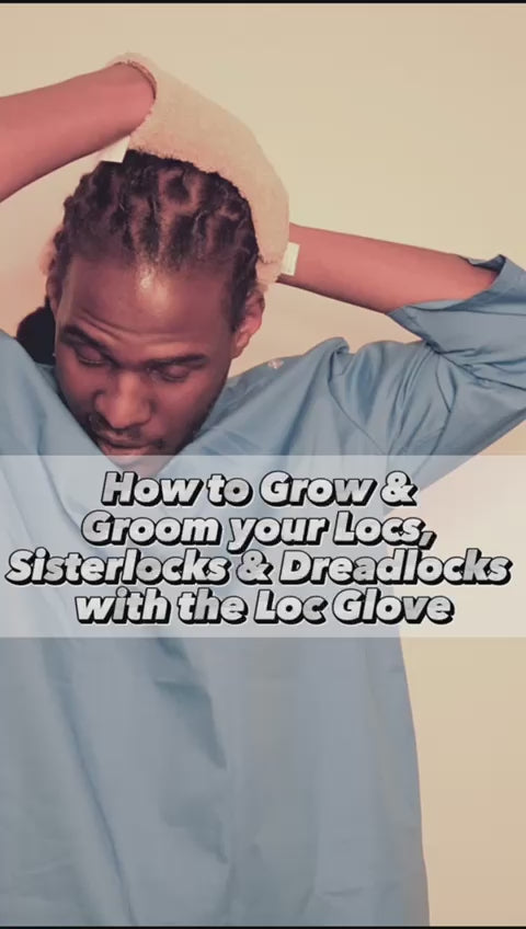 Loc Glove to clean, maintain and dry locs
