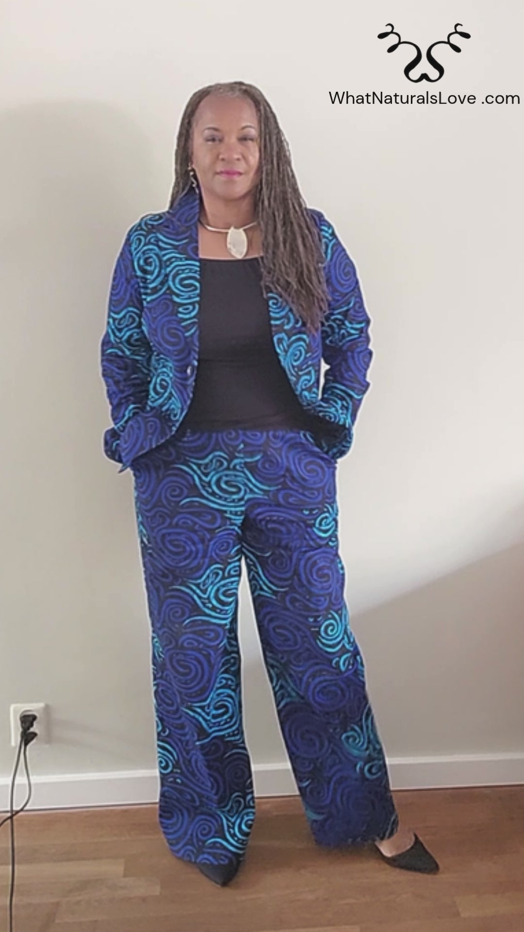 African Pantsuit - Jacket and Wide Leg Trousers
