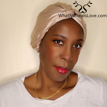 Silk Bonnet Amara De Luxe 100% Mulberry Silk to protect Locs and Natural Hair Perfect for Memorial Day 2024