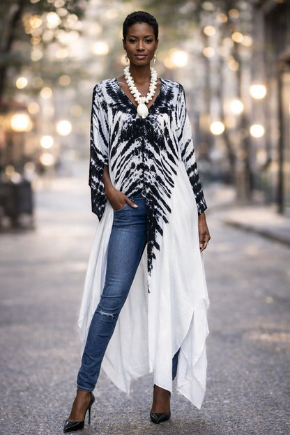 Hand dyed slits maxi dress