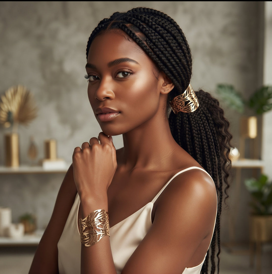 Retro Haarmanchet voor Locs, Sisterlocks, Dreadlocks