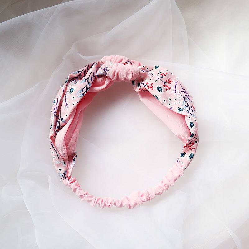 Vintage satin field knot knot elastic headband hair