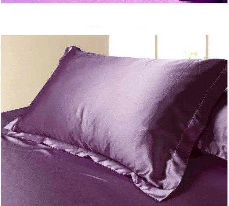 Simulation silk ice silk satin single pillowcase