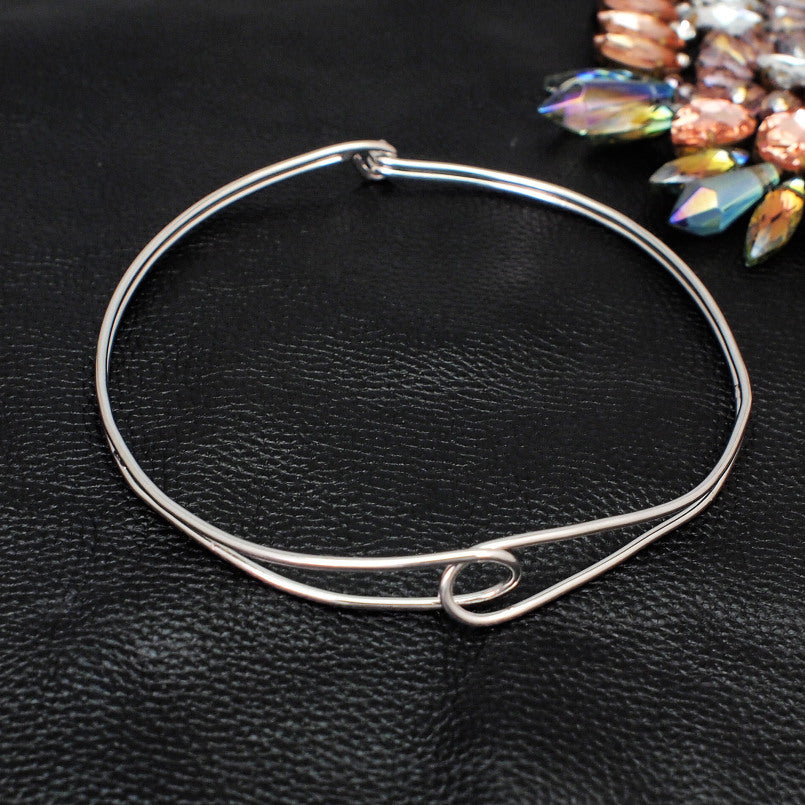 Simple Silver Choker Neckless